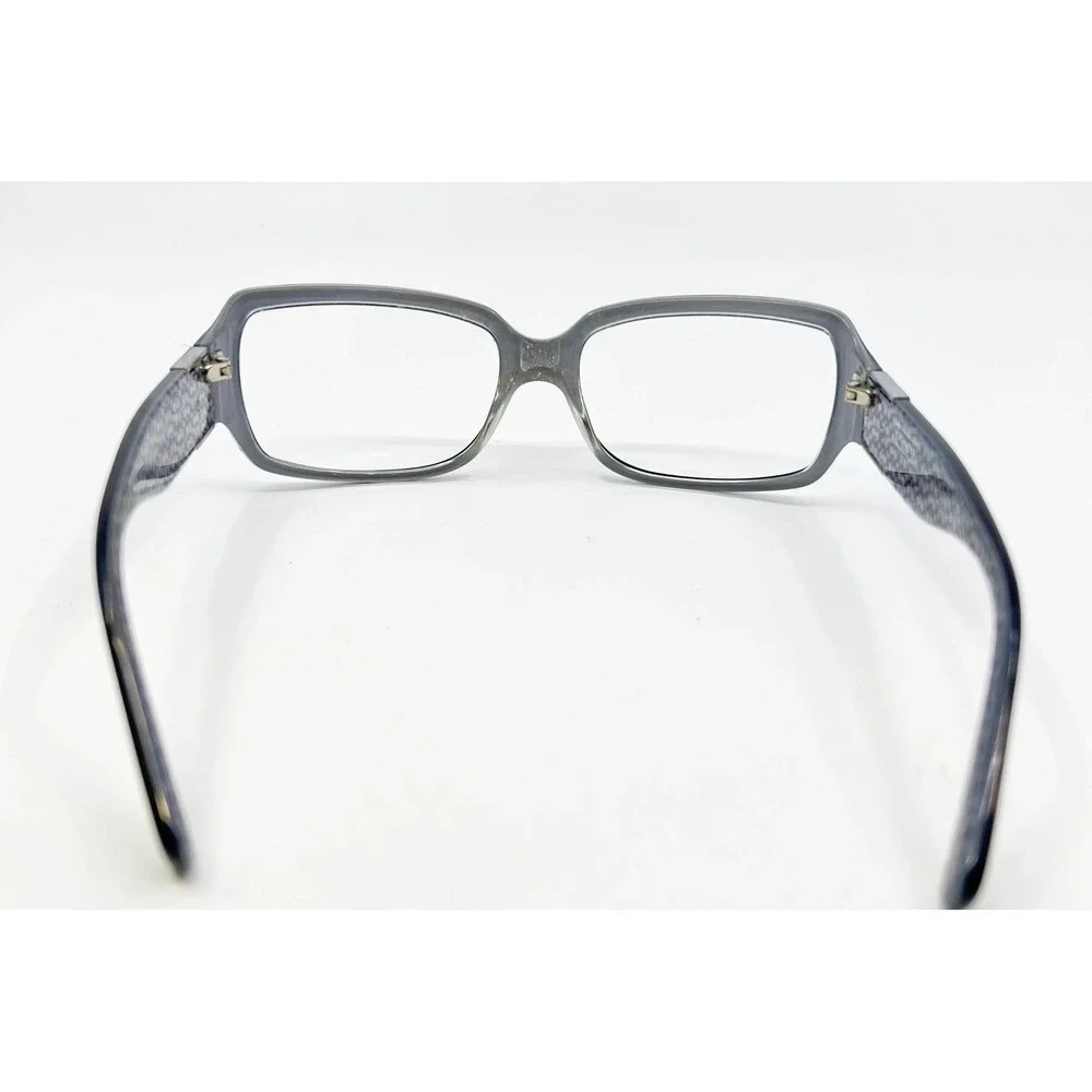 Coach Eyeglasses Womens Black Signature Pattern Rectangle Frames 51-16-135